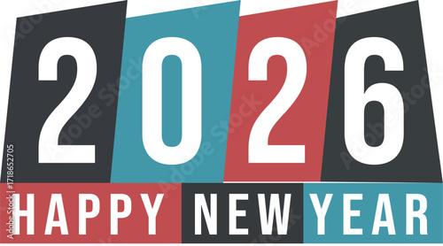 Celebrate the Arrival of a New Year with a Festive 2026 Happy New Year Design, Perfect for Greeting Cards, Social Media Posts, and Holiday Decorations to Usher in Hope and Joy for the Upcoming Year