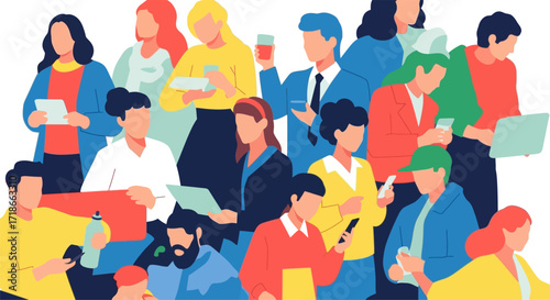 Digital Crowd: People with Gadgets, Modern Society: Connected Individuals, The New Community: A Social Network