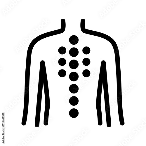 Cupping Therapy Line Icon of Alternative Medicine Practices Icon Set