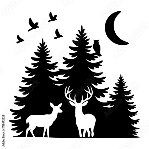 deer in the forest