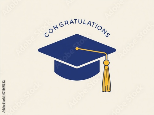 graduation cap icon style