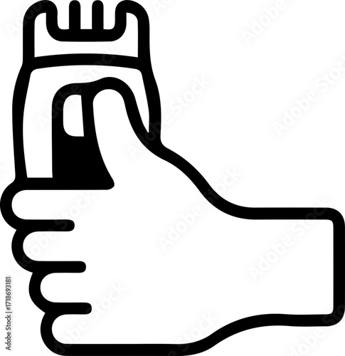 Hand Holding Trimmer