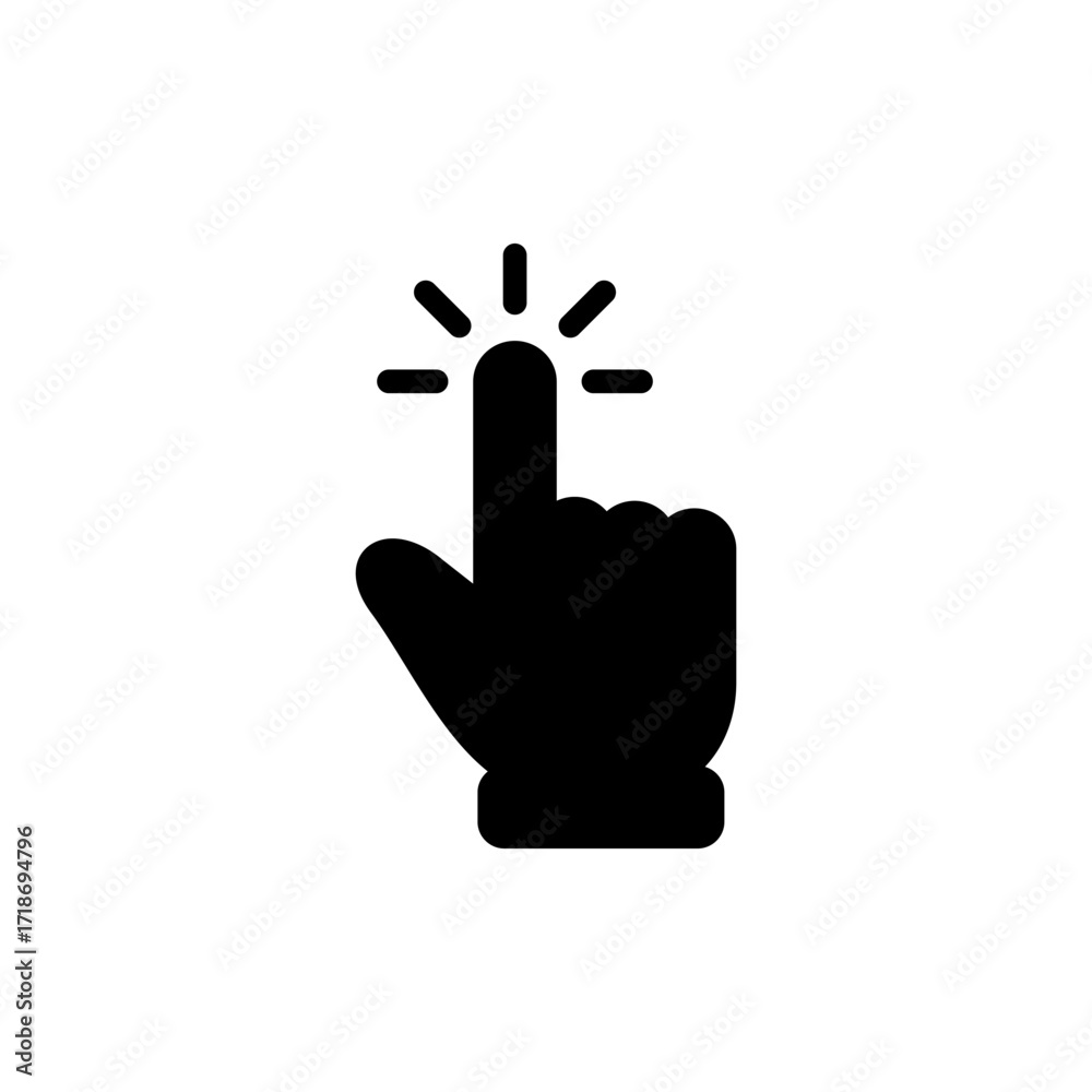 Obraz premium Hand cursor icon vector for web and mobile app. cursor sign and symbol. hand cursor icon clik