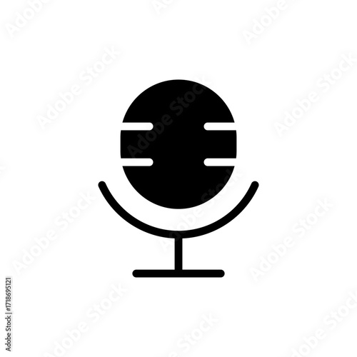 Microphone icon vector for web and mobile app. karaoke sign and symbol