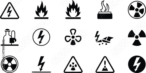 Fire icon set vector illustration for design and web
