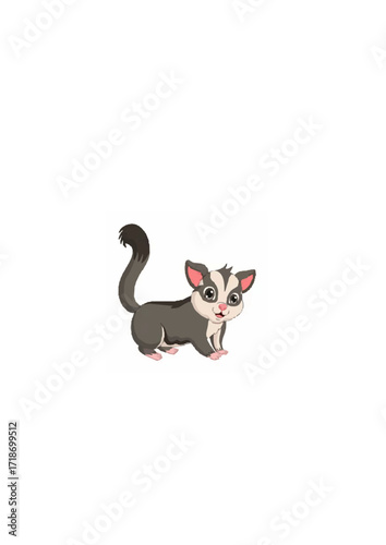 Cute Sugar Glider Illustration.ai