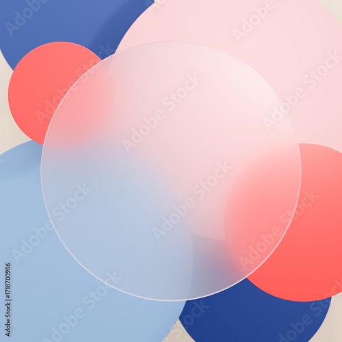 3D背景素材_グラスモーフィズム_カラフル
