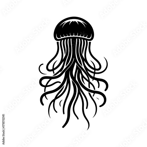 Jellyfish Silhouette Vector