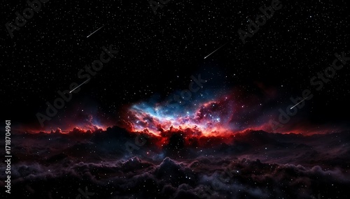 Nebula and Shooting Stars