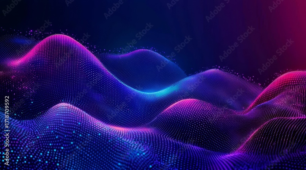Fototapeta premium Abstract Technological Aesthetics with Particle Effects