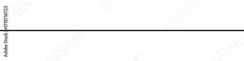 Minimal abstract bold black line divide blank canvas background.