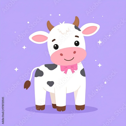 Cute cartoon cow (2)