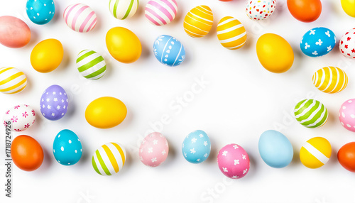 colorful patterned easter e...