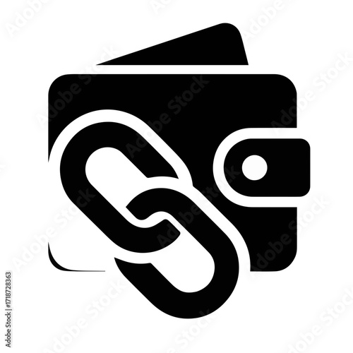 Blockchain wallet icon, cryptocurrency payment, digital money storage, crypto finance app, bitcoin wallet design, decentralized payment system