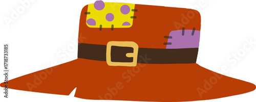 face swap template scarecrow hat svg illustration