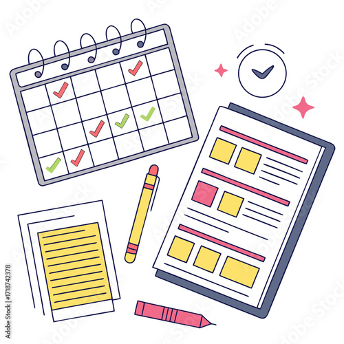 Planning and Task Management with Calendar and Notes