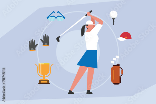 Leadership and Business Vision, A Man with a Cape on a Paper Plane Giving Direction to Other Men. 2d flat vector illustration