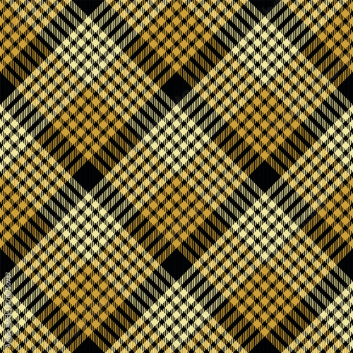 Seamless yellow color check pattern. Repeating patern plaid. Checkered design for prints. Repeated tartan fabric. Vector scottish fabriс. Ekose texture. Madras flannel. Checker line. Stripe gingham