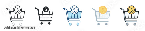 Purchasing Icon Set Multiple Style Collection