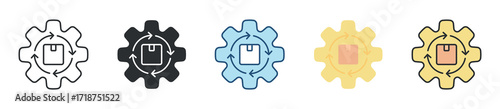 Supply Icon Set Multiple Style Collection