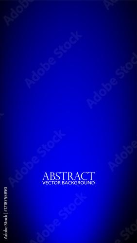 Abstract dark blue vector background with a smooth, glowing gradient. Simple, elegant design perfect for modern digital backdrops, wallpapers, or presentations.
