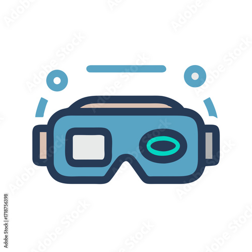 Virtual Reality VR Smart Glasses Icon
