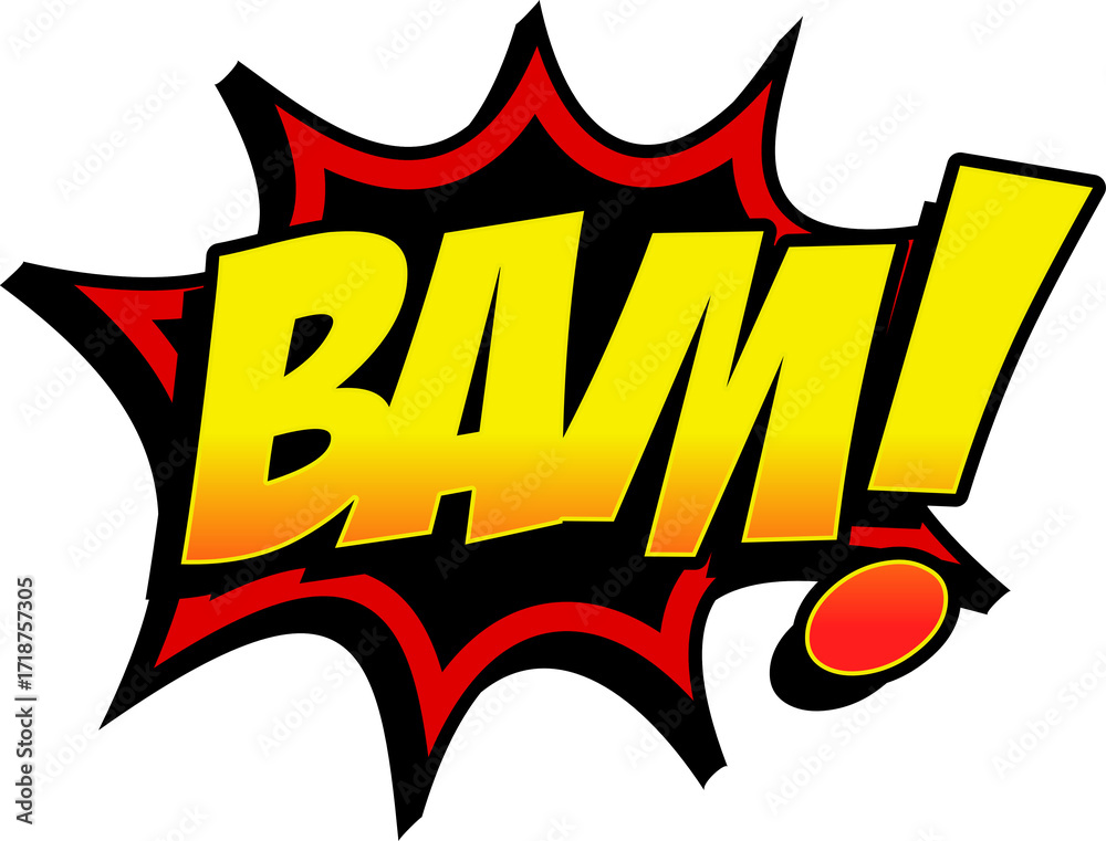 Fototapeta premium Bam comic graphics