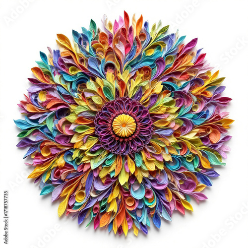 Hand-drawn Quilling Style