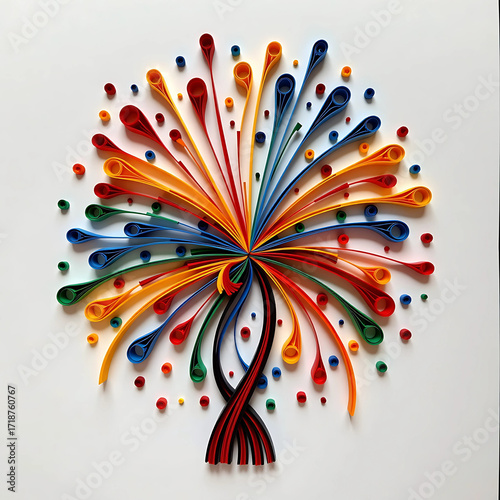 Hand-drawn Quilling Style