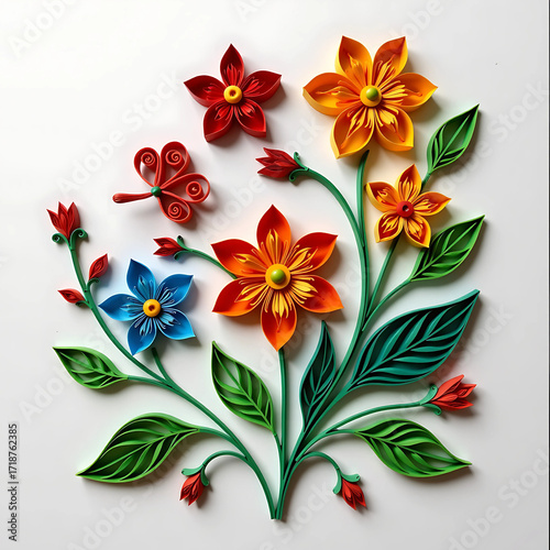 Hand-drawn Quilling Style 