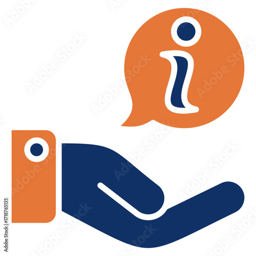 Inform solid color icon