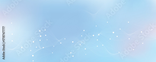 Global network connection banner design template. Header social network communication in the global business concept. Big data visualization. Internet technology