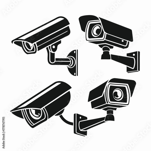 Security Camera Icon set vector Illustration design.