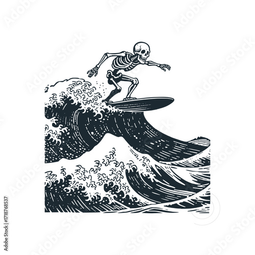 Surfing skeleton