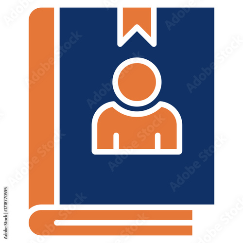 Authorship solid color icon