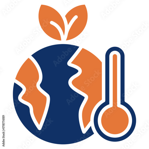 Climate solid color icon