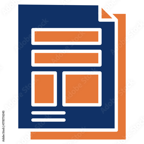 Layout solid color icon