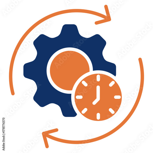 Iterative solid color icon