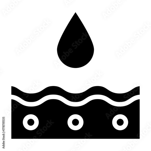 Moisture Vector Glyph Icon Design