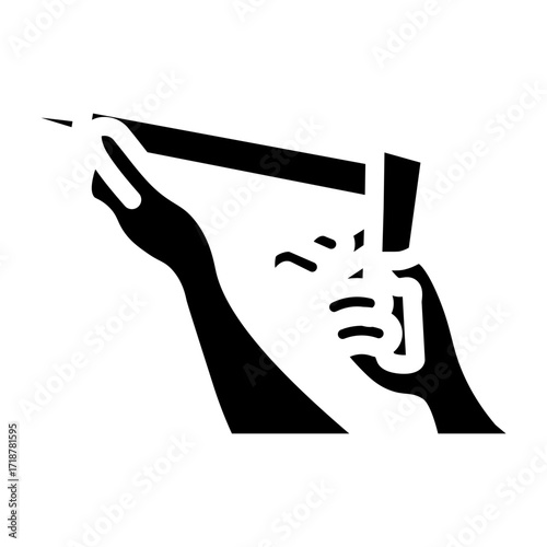 Sealant Gun Vector Glyph Icon Design