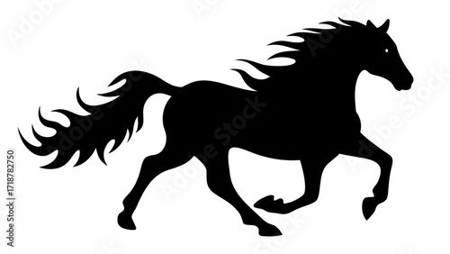 horse silhouette vector