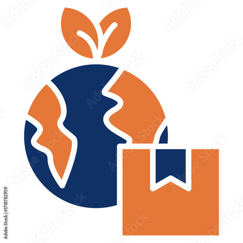 Logistic solid color icon
