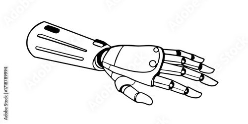Robot hand robotic arm mechanical hand prosthetic hand bionic hand artificial limb technology futuristic design