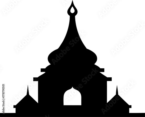 Banaras Temple Spire Vector Illustration Simple and Clean