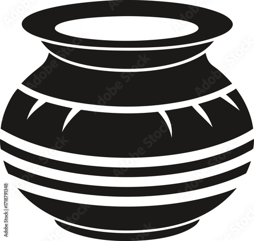 Earthenware Pot or Terracotta Jar Icon