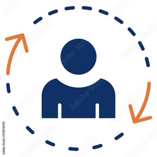 Life Cycle solid color icon