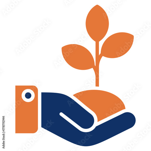 Sustainable solid color icon