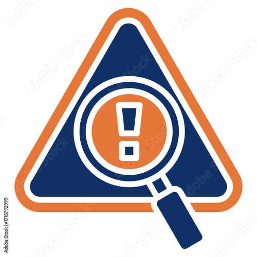Identification solid color icon