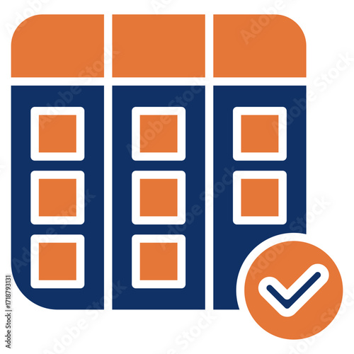 Kanban solid color icon
