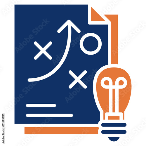 Planning solid color icon